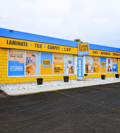 Outside view of floor trader showroom